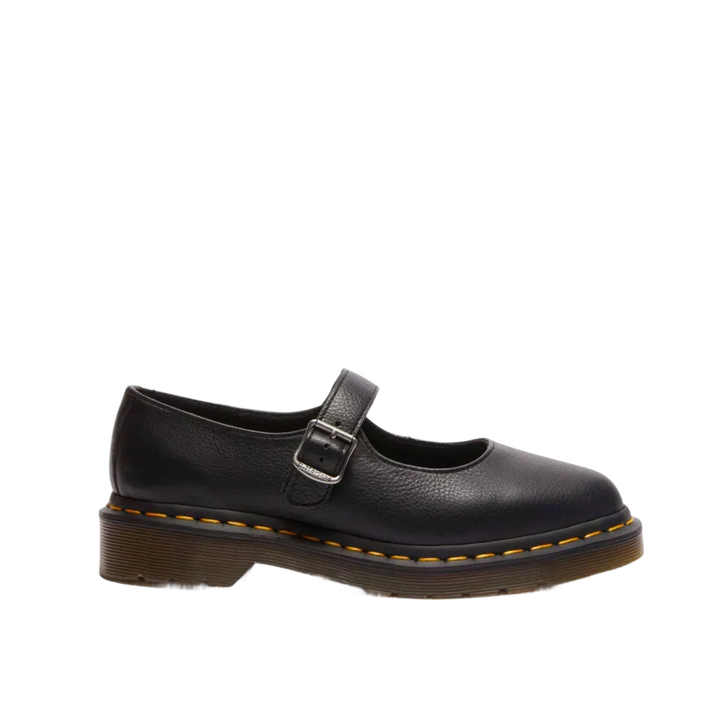 Dr Marten Elphie Virginia Leather Mary Jane Shoes Black