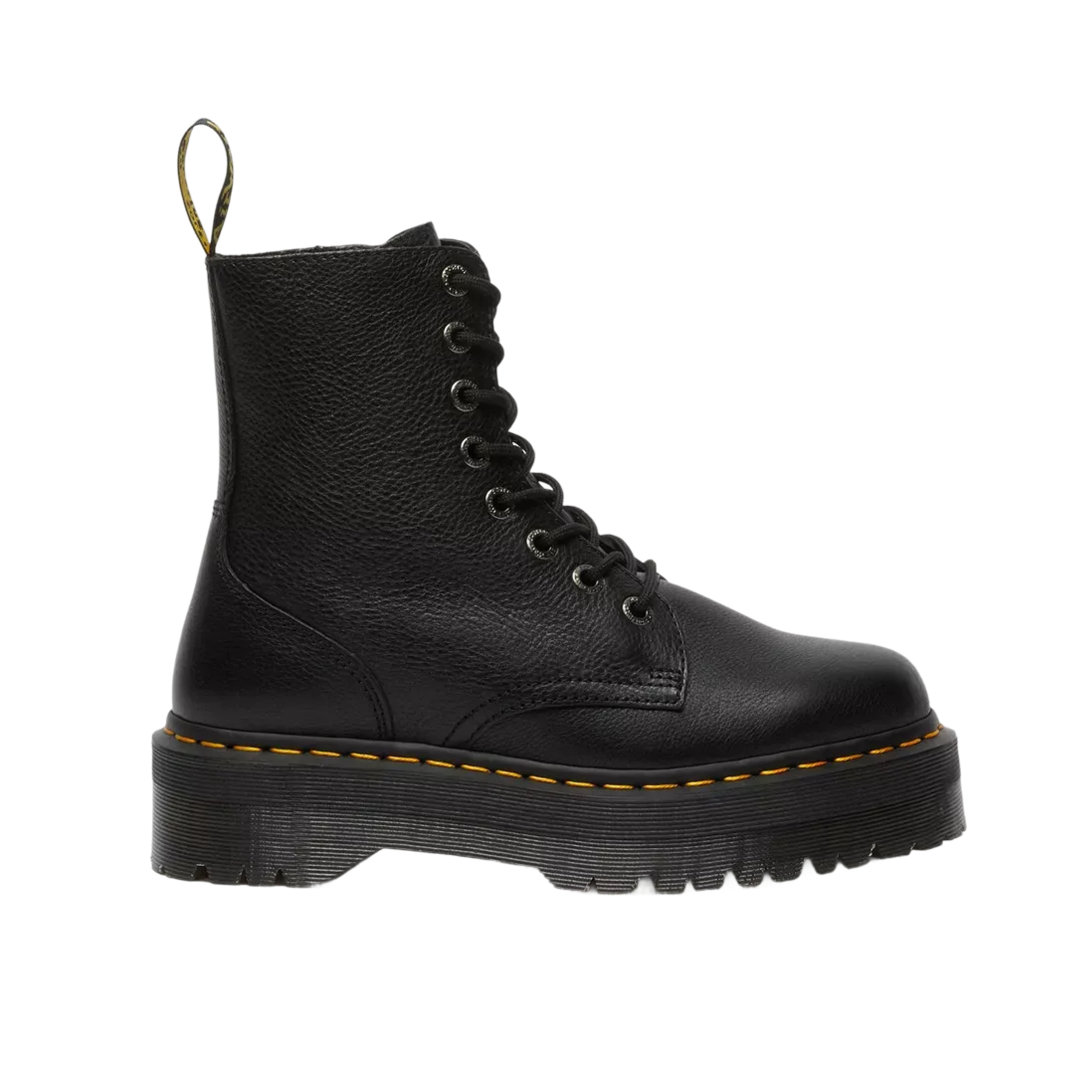 Dr Marten Jadon III Pisa Leather Platform Boots Black