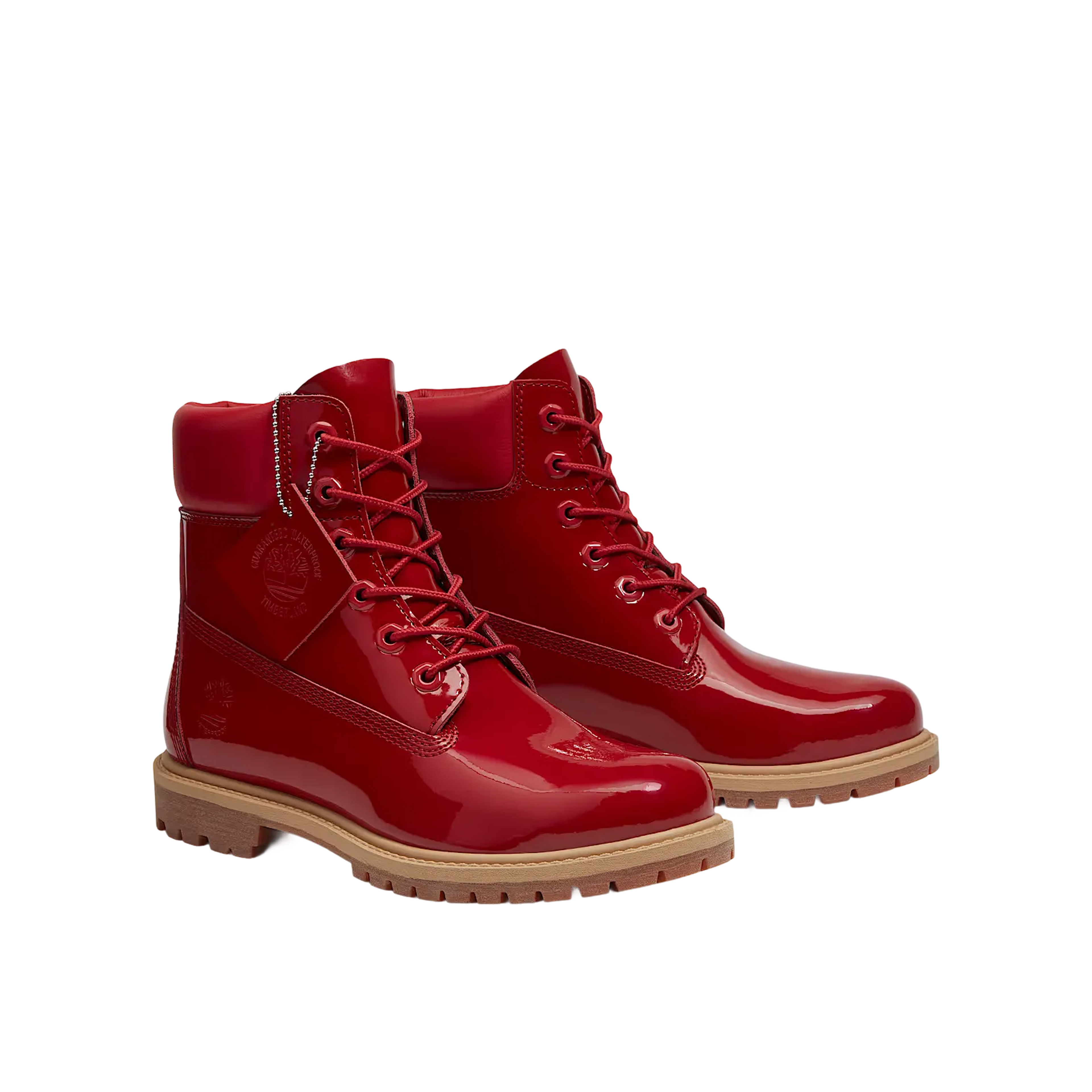 Timberland Patent Leather Premium 6-Inch Waterproof Boot Red (W)