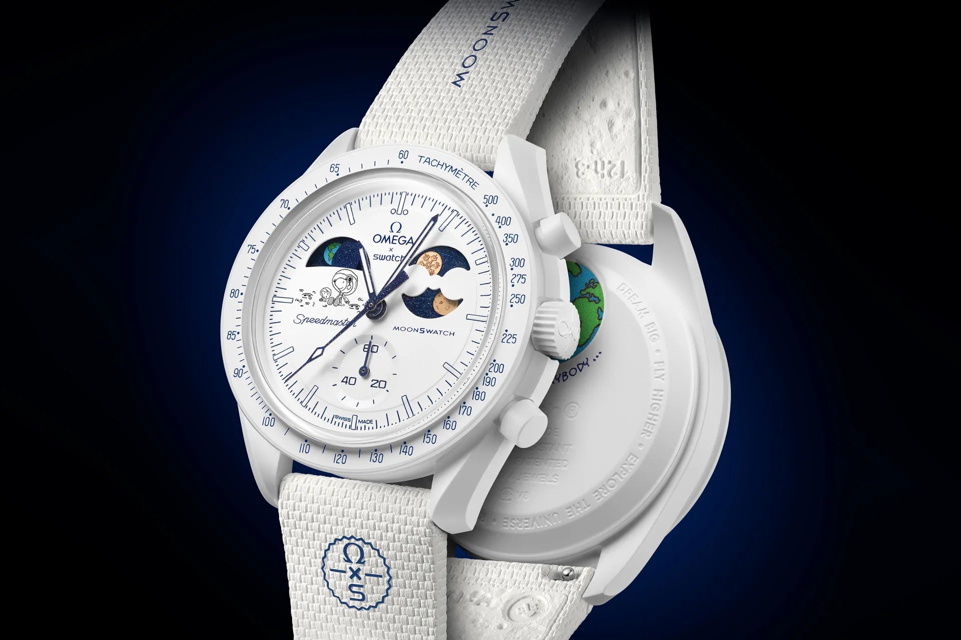Swatch x Omega Bioceramic Moonswatch MISSION TO EARTHPHASE MOONSHINE GOLD Cold Moon