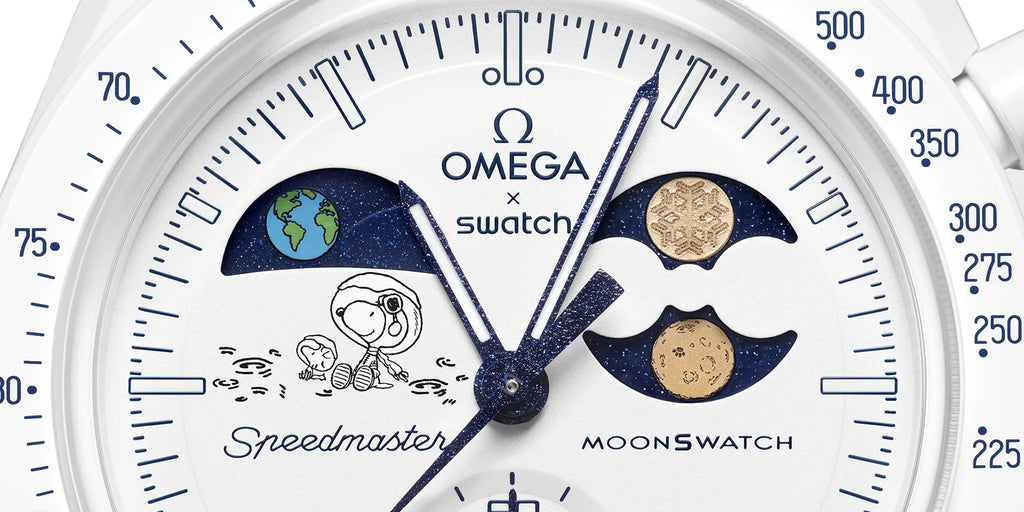 Swatch x Omega Bioceramic Moonswatch MISSION TO EARTHPHASE MOONSHINE GOLD Cold Moon
