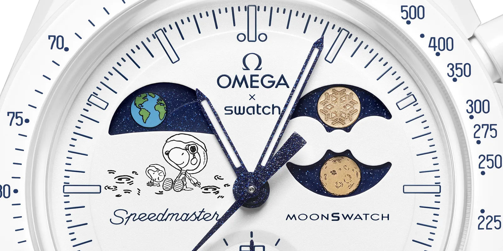 Swatch x Omega Bioceramic Moonswatch MISSION TO EARTHPHASE MOONSHINE GOLD Cold Moon