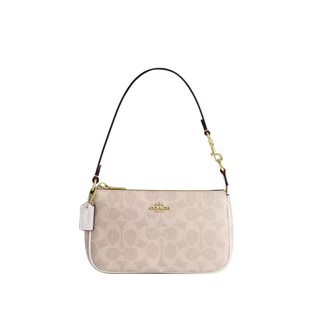 Coach Nolita 19 In Signature Canvas Gold Sand Chalk