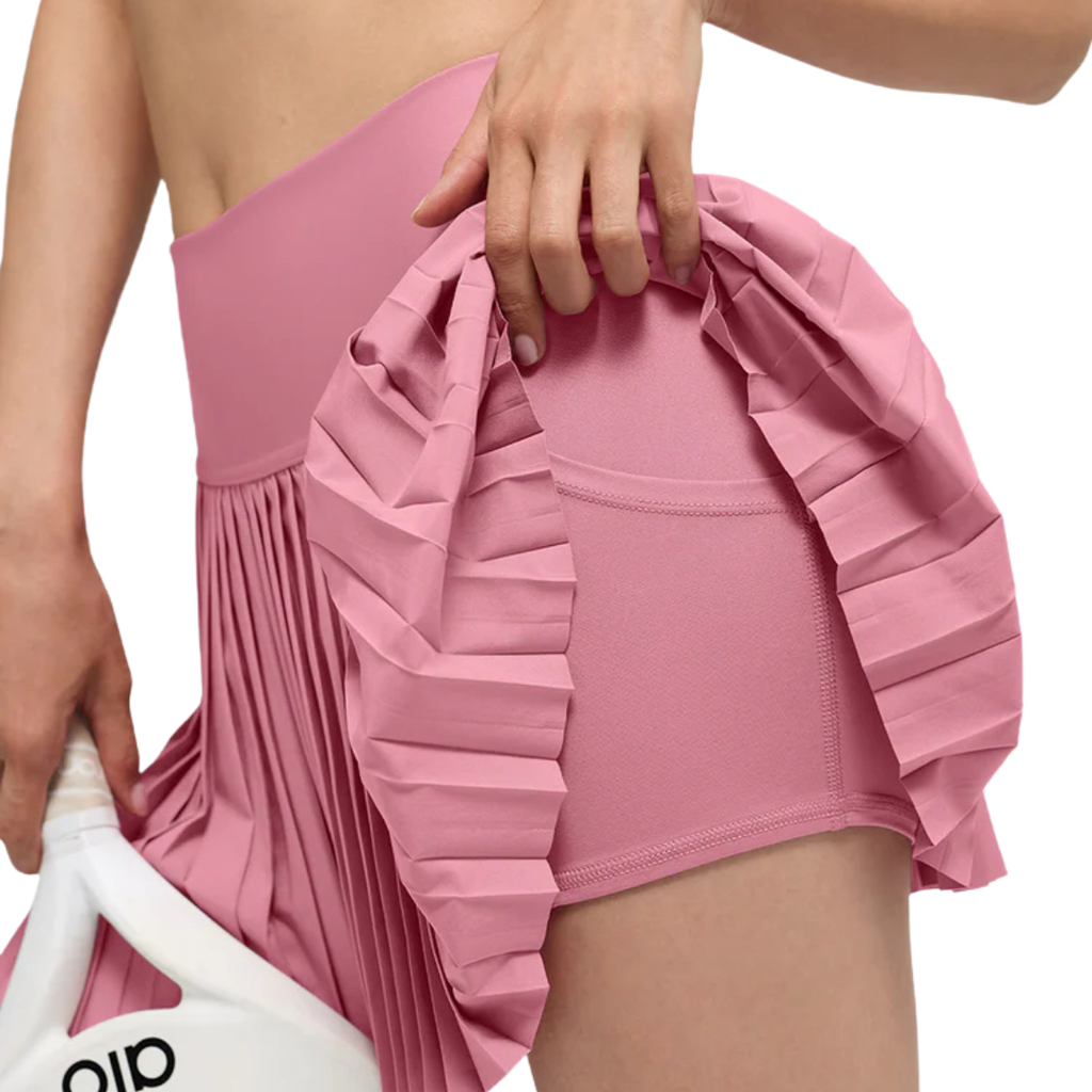 Alo Yoga Women's Grand Slam Tennis Skirt Pink Wild Rose