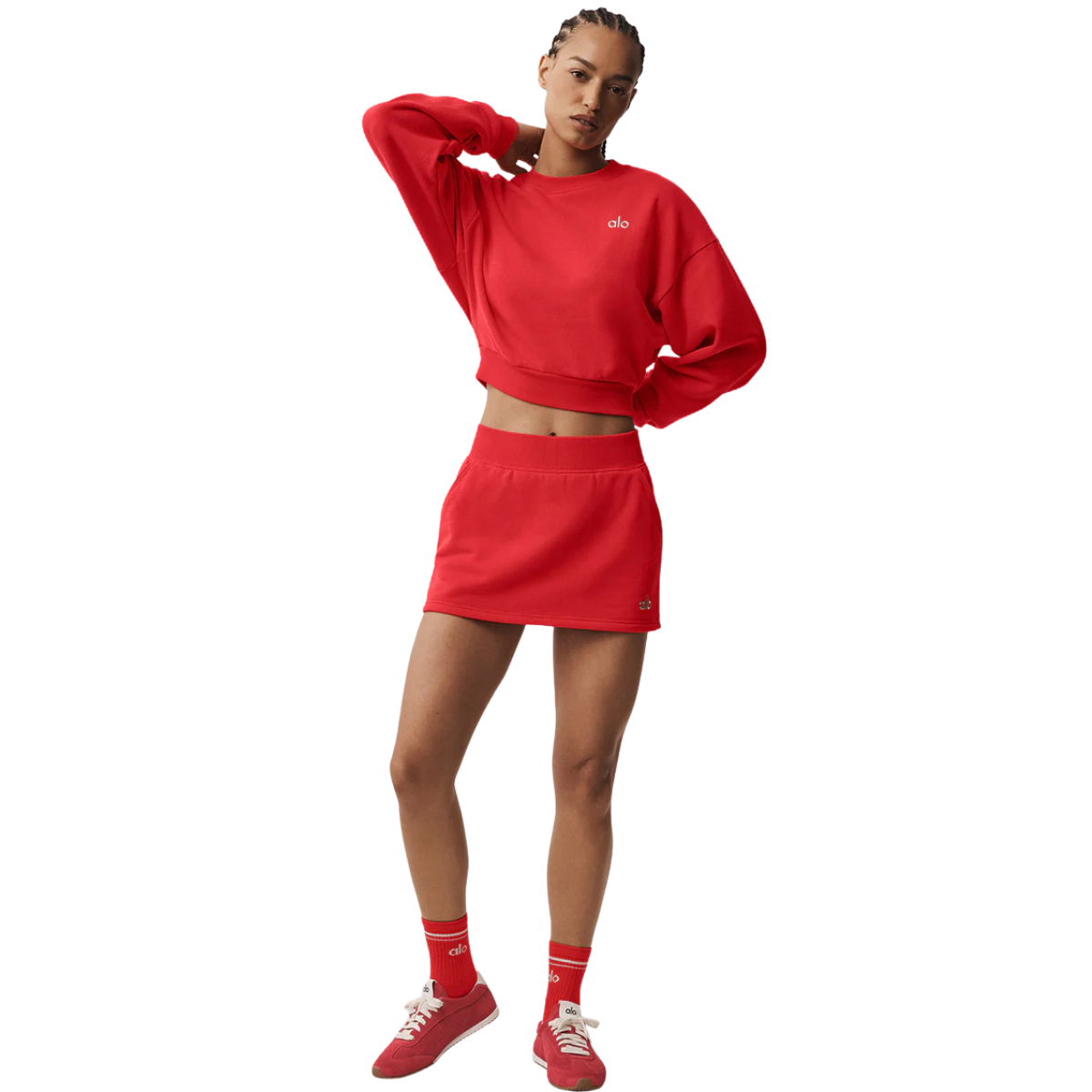 Alo Yoga Women's Accolade Skirt Bright Red