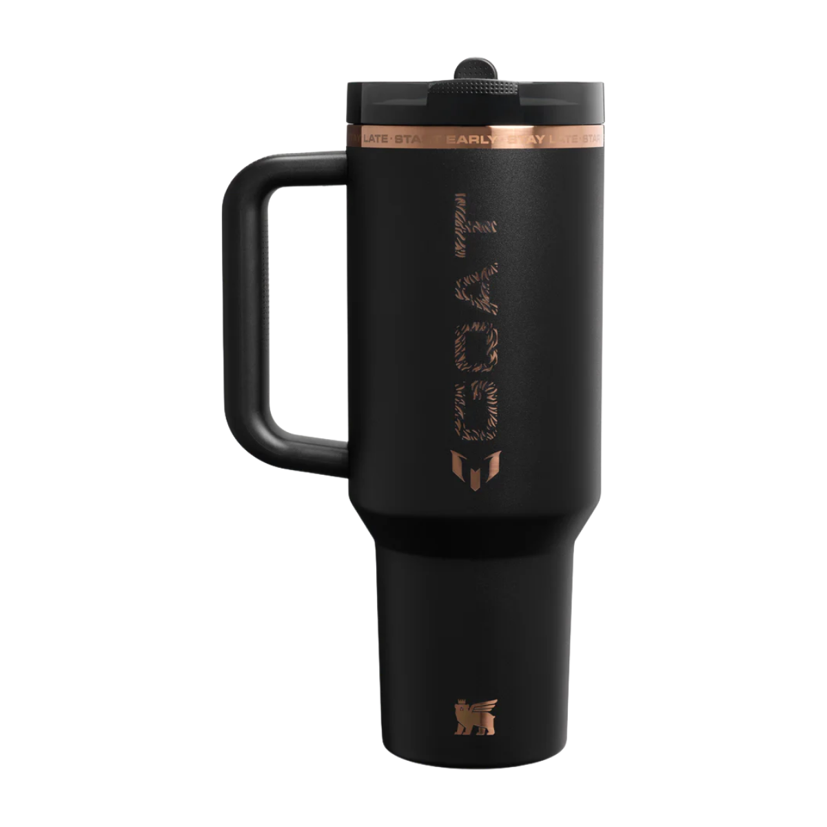 Stanley - The Messi x Stanley Quencher ProTour Flip Straw Tumbler | 40 OZ - Messi GOAT Black