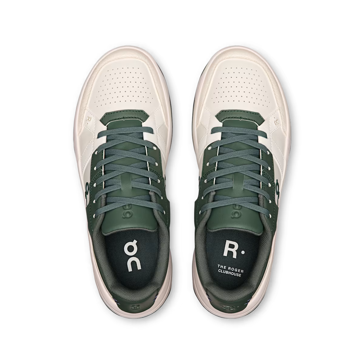 On Running The Roger Clubhouse White Olive