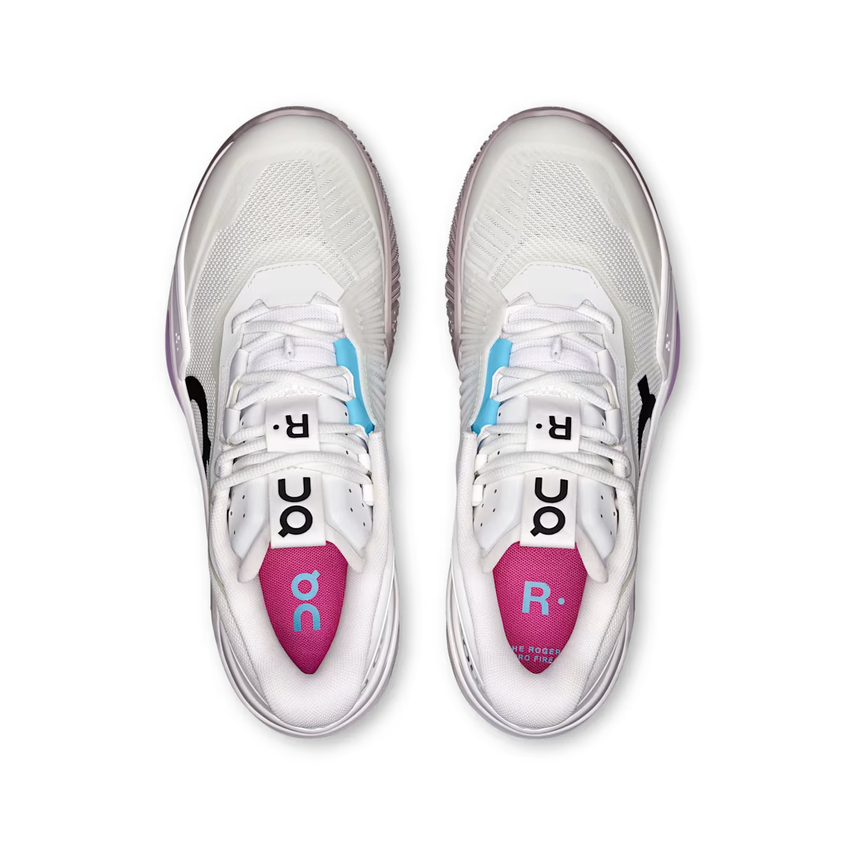 On Running The Roger Pro Fire White Pink