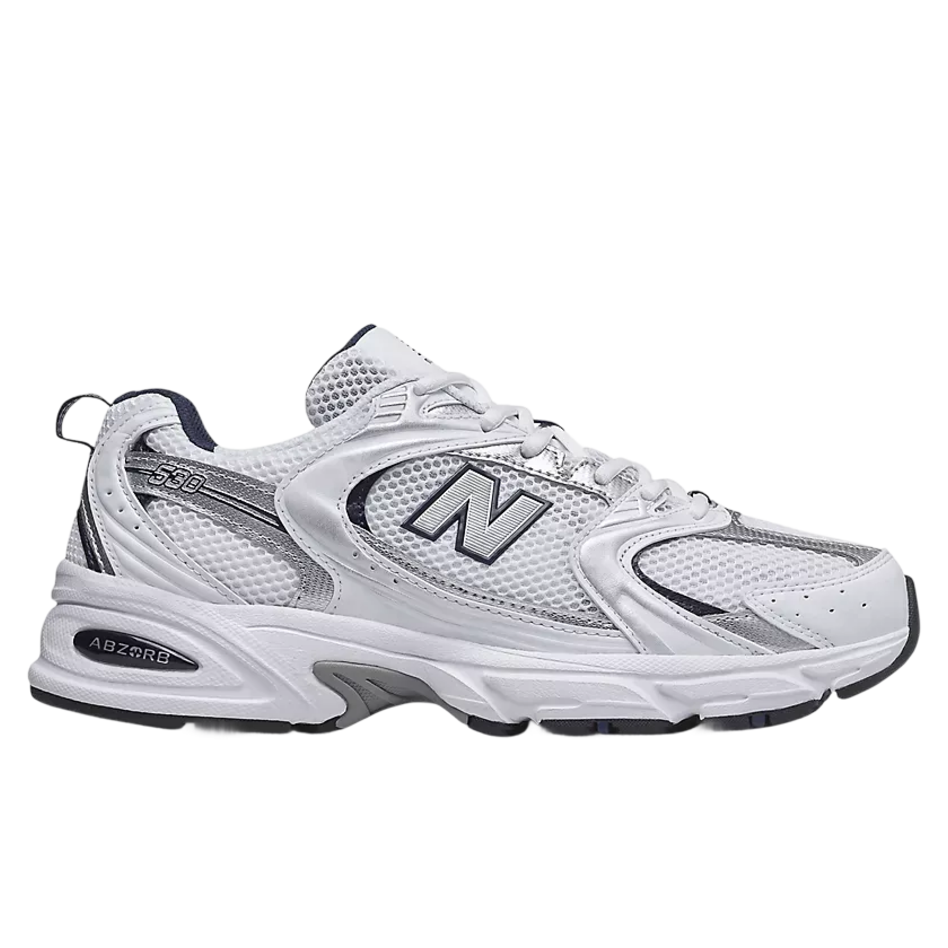 New Balance 530 White Silver Navy