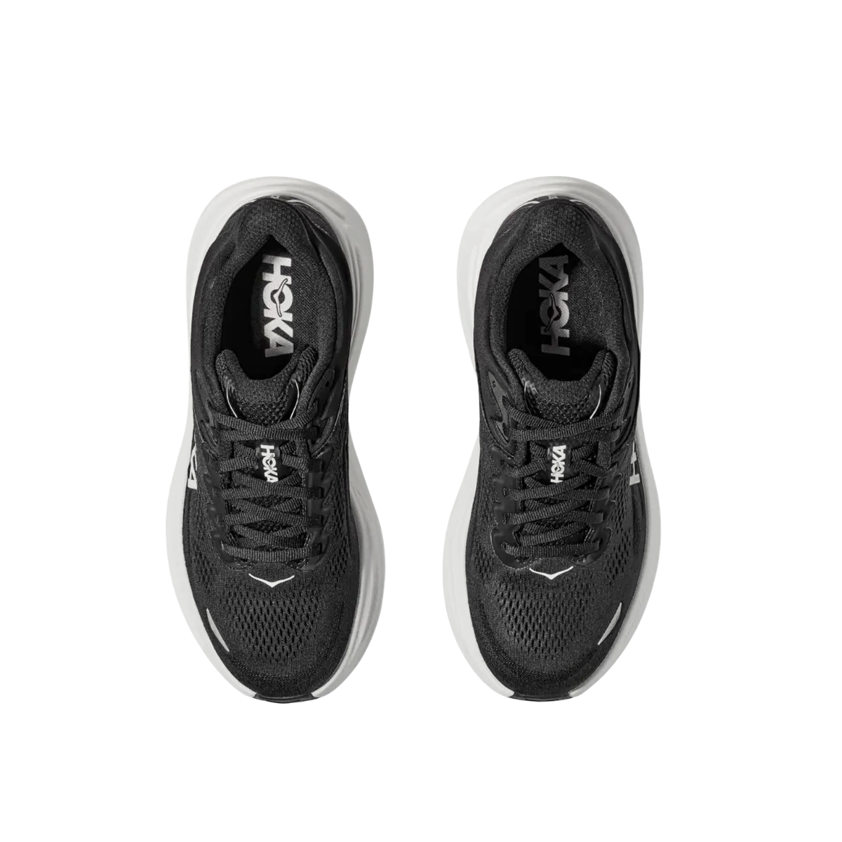 Hoka One One Bondi 9 Black White women's sneakers